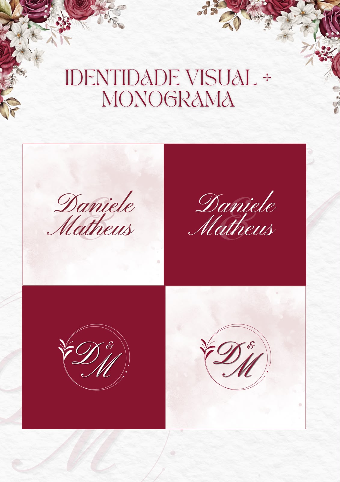 Identidade Visual e Monograma do casamento